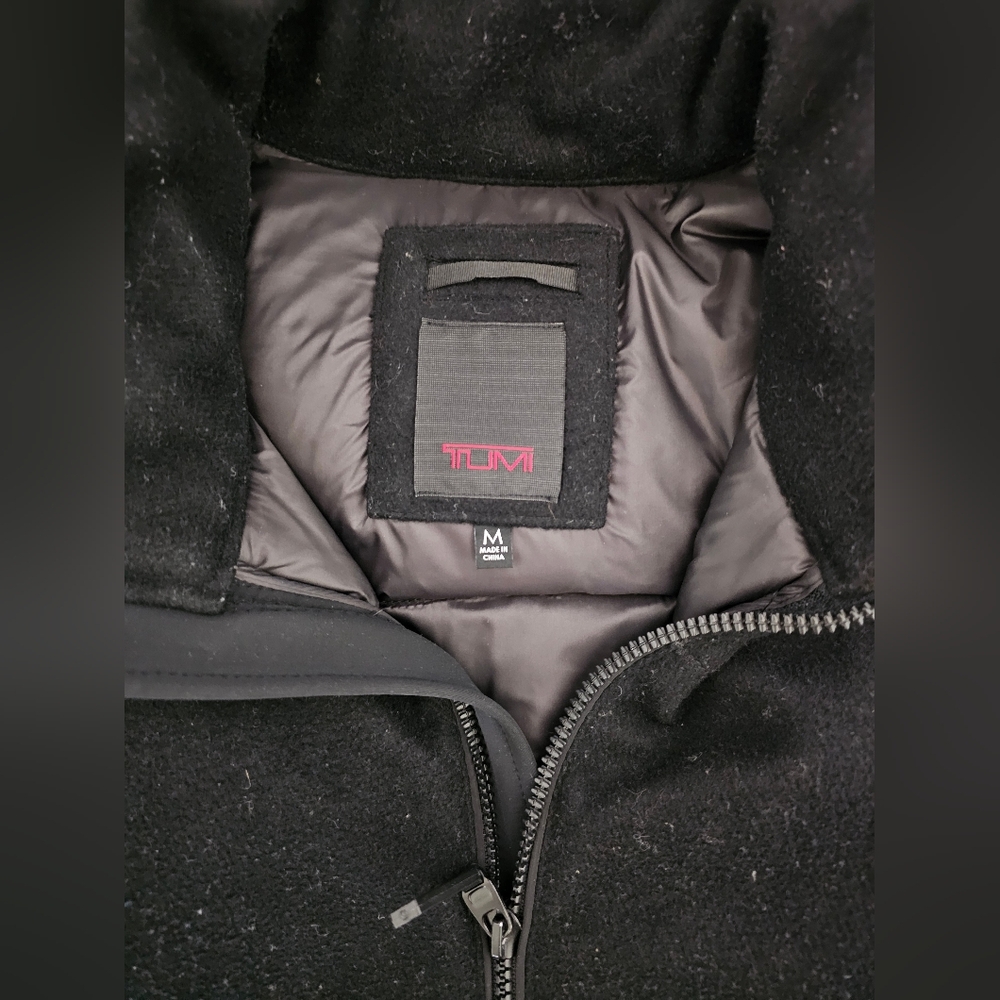 Tumi Men's Wool, Down Jacket Euc - image 3